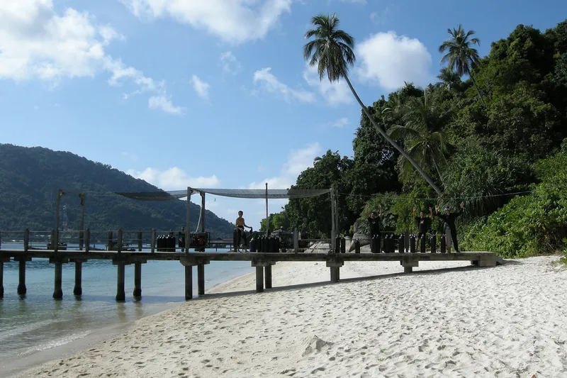 The elite special operations unit of the Royal Malaysian Navy. Pulau Perhentian Besar Island, Malaysia.