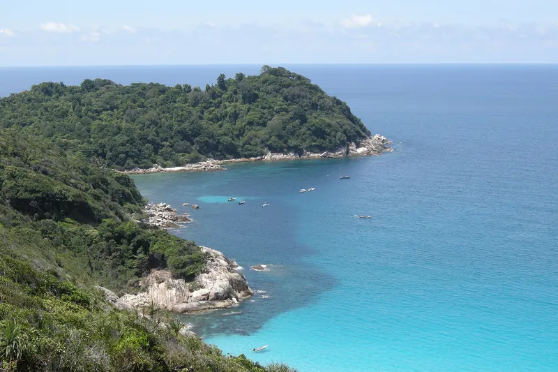 Coastline. Pulau Perhentian Kesil Island, Malaysia.
