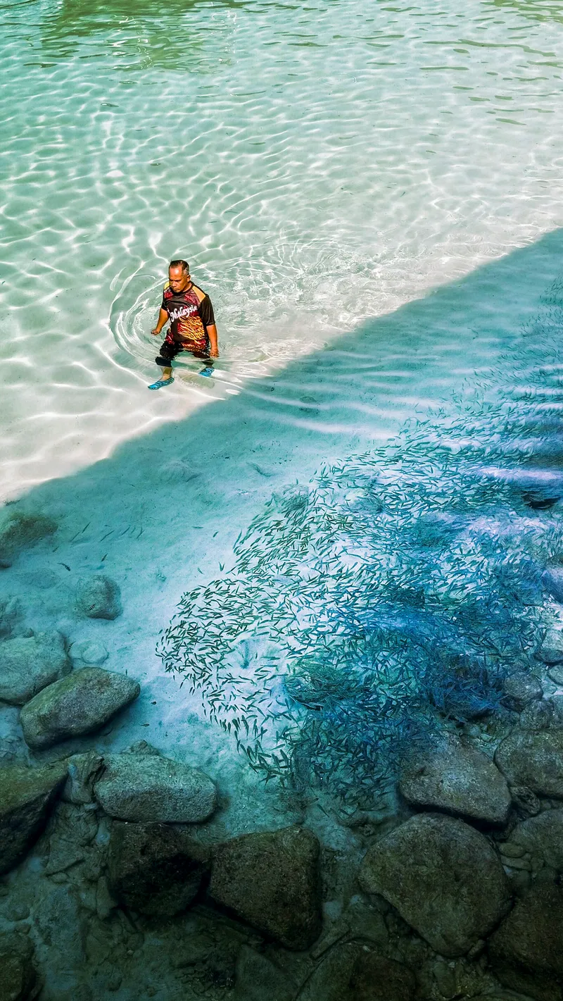 This moment was captured during my vacation to Pulau Perhentian, Terengganu with my friends in May 2024 last year. This photo shows the beauty of Human and Ocea