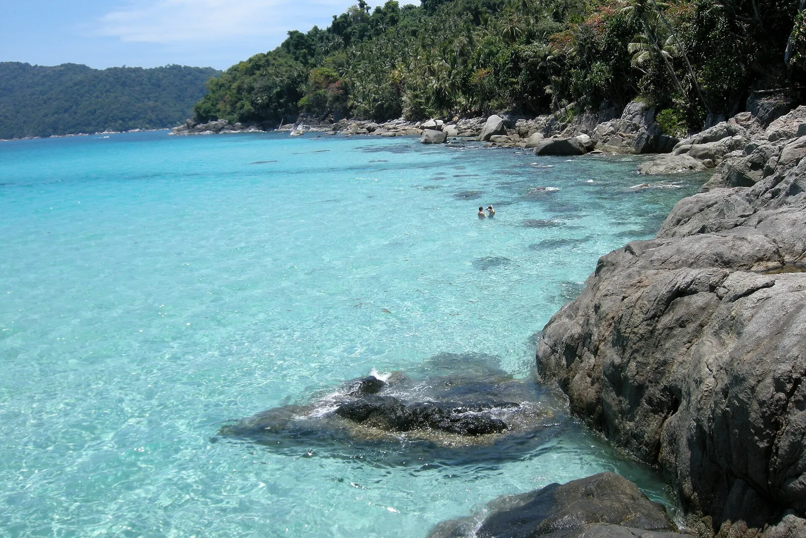 Pulau Perhentian Kecil (Island), Malaysia. Clear blue water with turquoise hues.