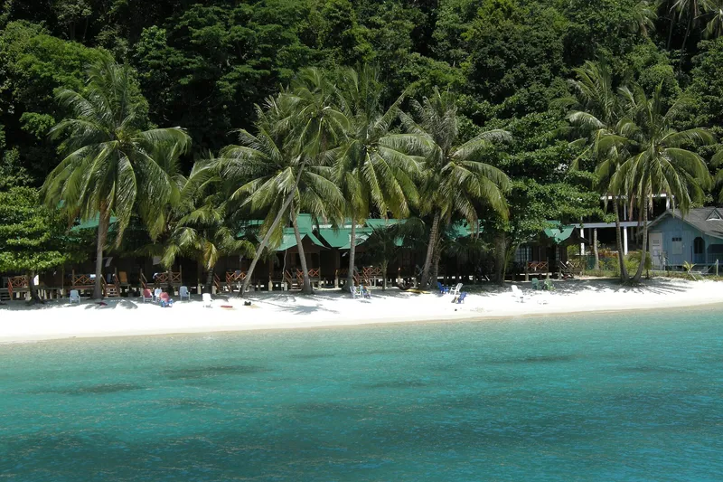 Pulau Perhentian Besar Island, Malaysia. Breathtakingly beautiful. Clear blue turquoise water.